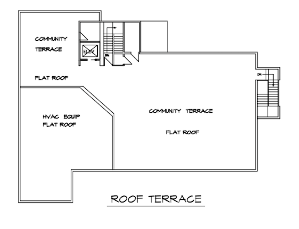 Community Center Floor Plans (Roof Terrace